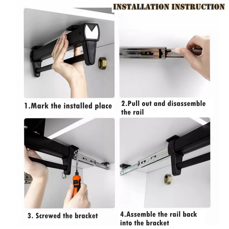 Pull Out Pants Hanger Rack Sliding Wardrobe Organiser Clothes Pants ...