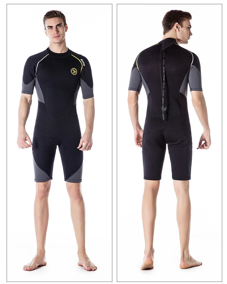 Men's Short Sleeve 1.5mm One-Piece Warm Wetsuit