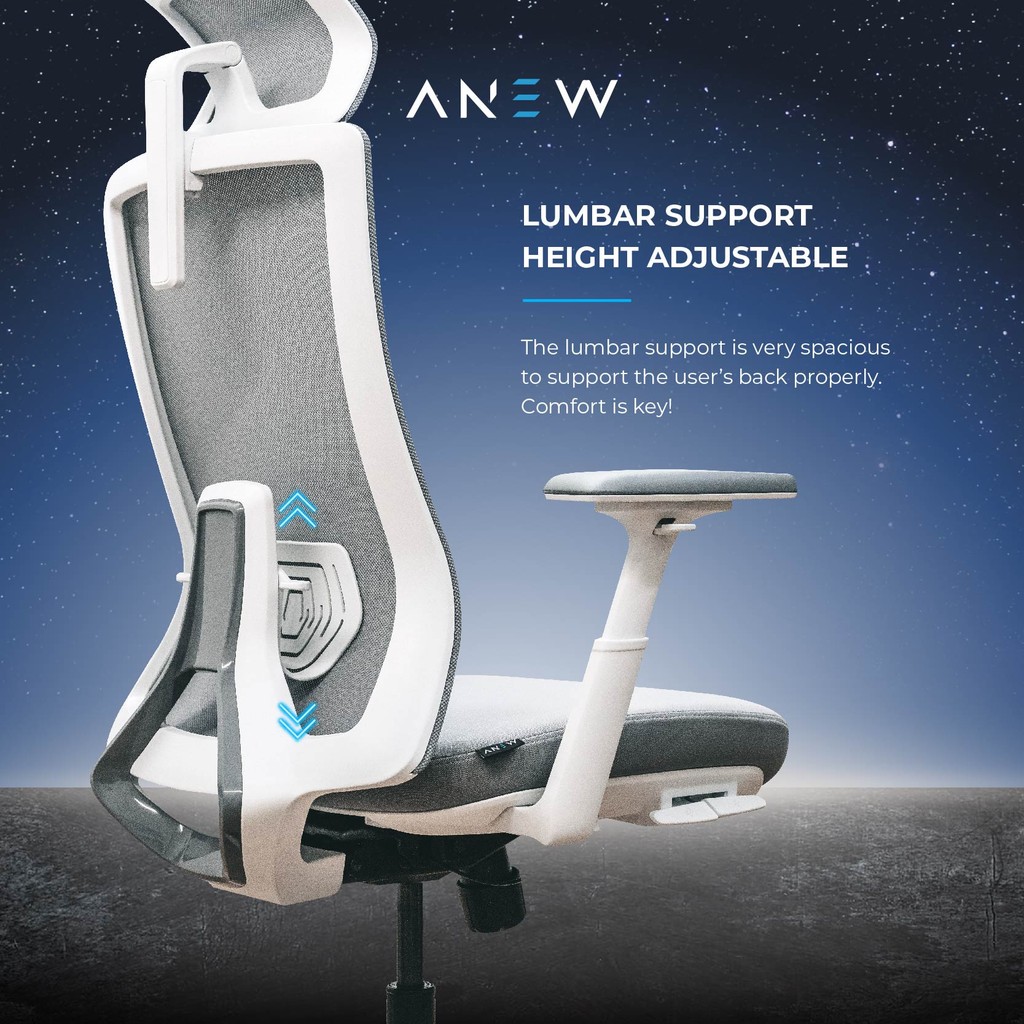 ANEW Kinetic Ergonomic Chair Premium Ergonomic Chair Office | Kerusi ...