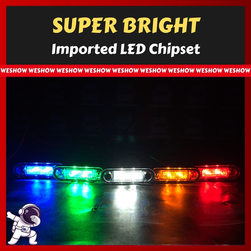 WESHOW Flush Fit Kelsa Bar Marker Light 12v 24v Lampu Kelsa Bar ...