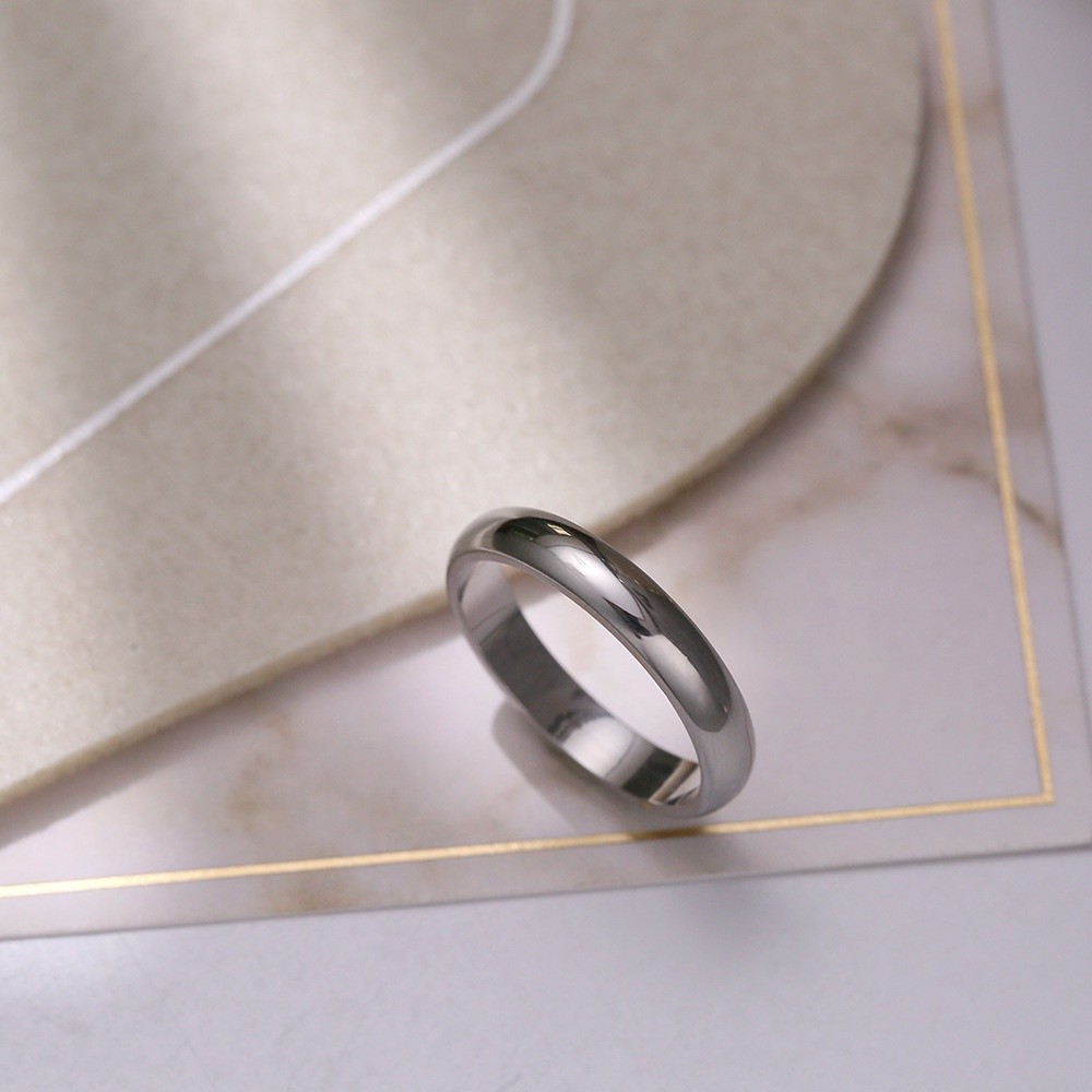 Minimalist Fashion Versatile 18K Gold Plated Titanium Steel Color ...