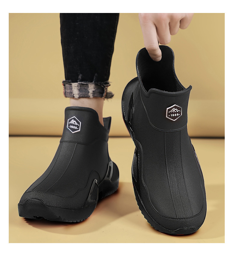 Raya Men's and women's models fashion low-top padded rain shoes spring ...