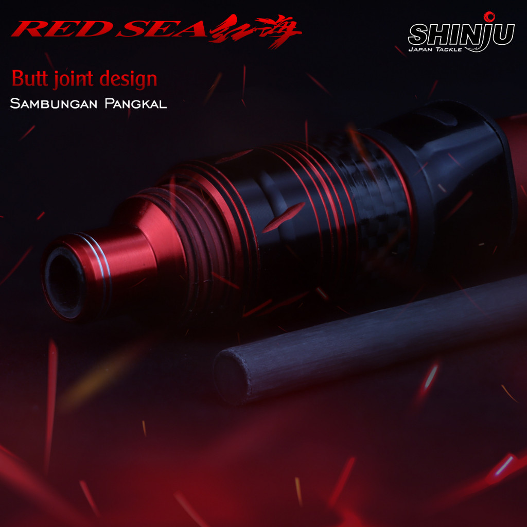 Shinju Red Sea Joran Pancing Spinning 6'0-6'3kaki Butt Joint | Air ...