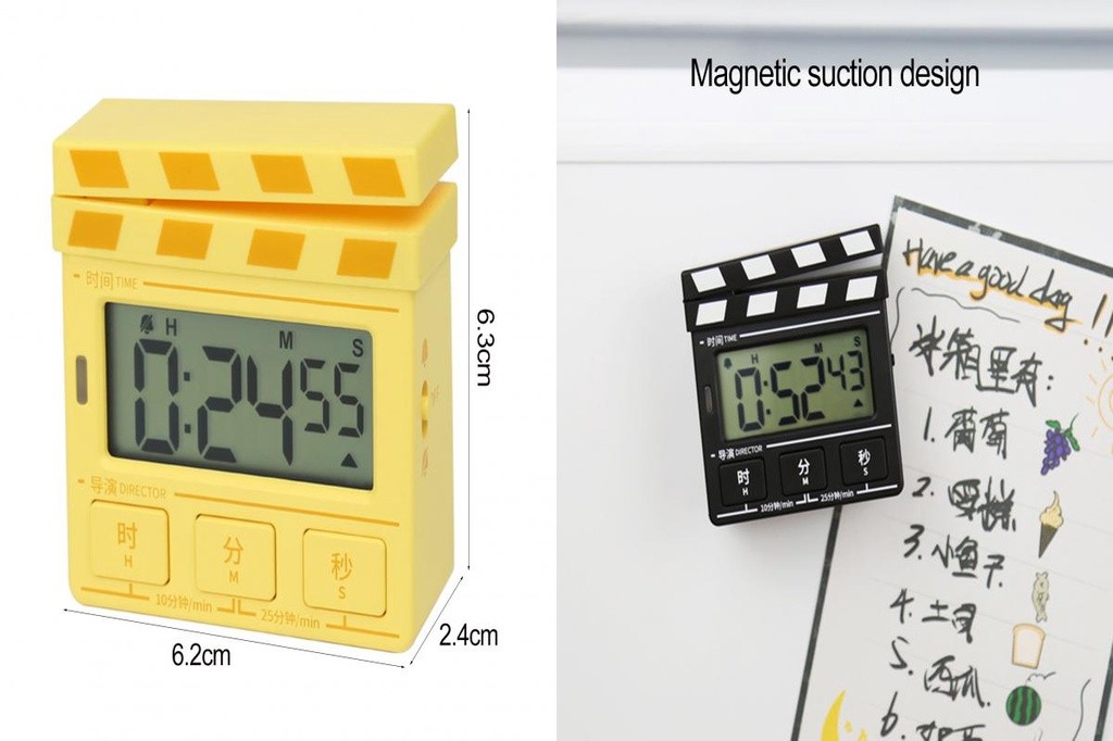 [JU] Digital Countdown Timer Study Timer Retro Magnetic Digital Kitchen ...