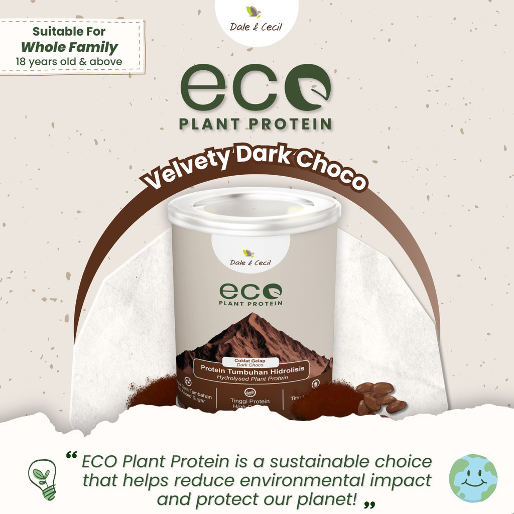 ECO Plant Protein (Dark Choco) Hydrolysed Protein Blend (700g x 4 ...