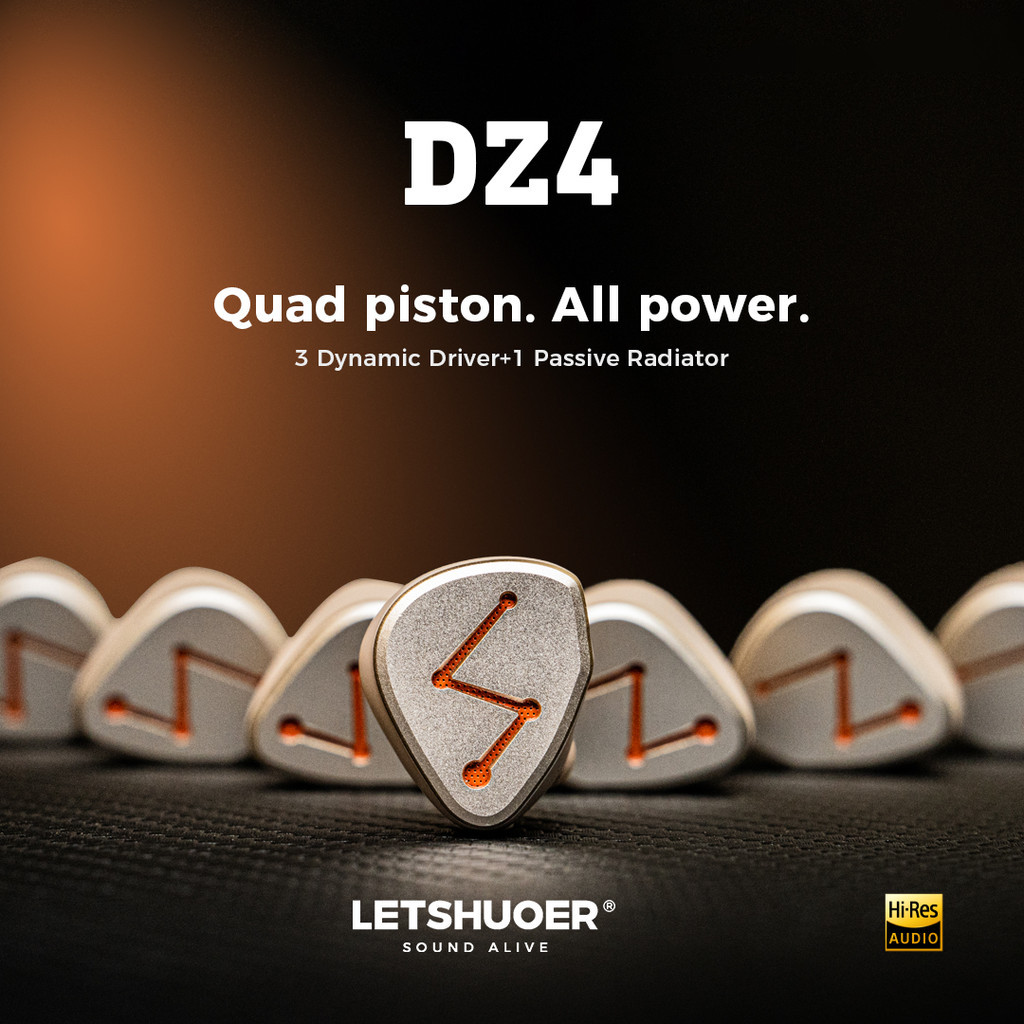 Letshuoer DZ4, In-Ear Monitors: Triple Dynamic Drivers, Single Passive ...