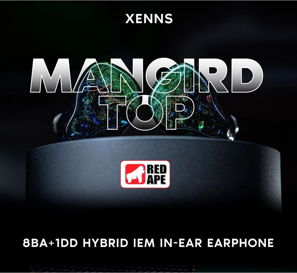 XENNS Mangird Top IEM Hybrid - Écouteurs Intra Haute Fidélité 8BA+1DD - Câble Amélioré, Isolation