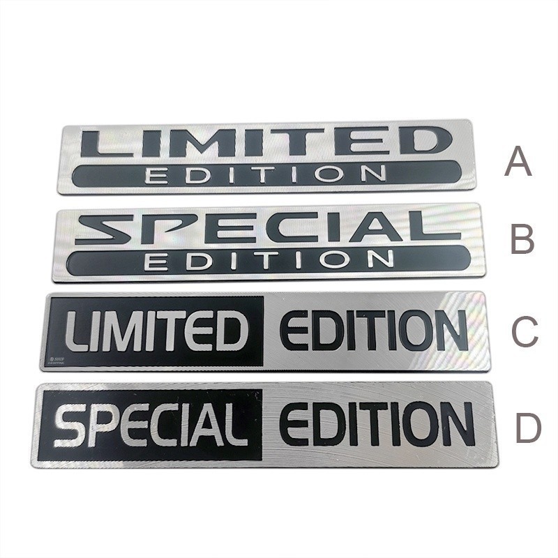 1 x Metal LIMITED EDITION SPECIAL EDITION Letter Logo Car Auto ...