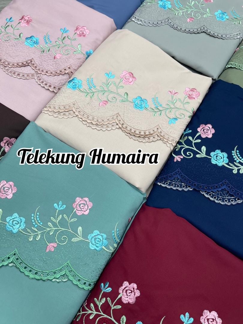 [KAMDAR] TELEKUNG HUMAIRA COTTON FLORAL 8 DESIGN Pakaian Solat/Muslimah ...