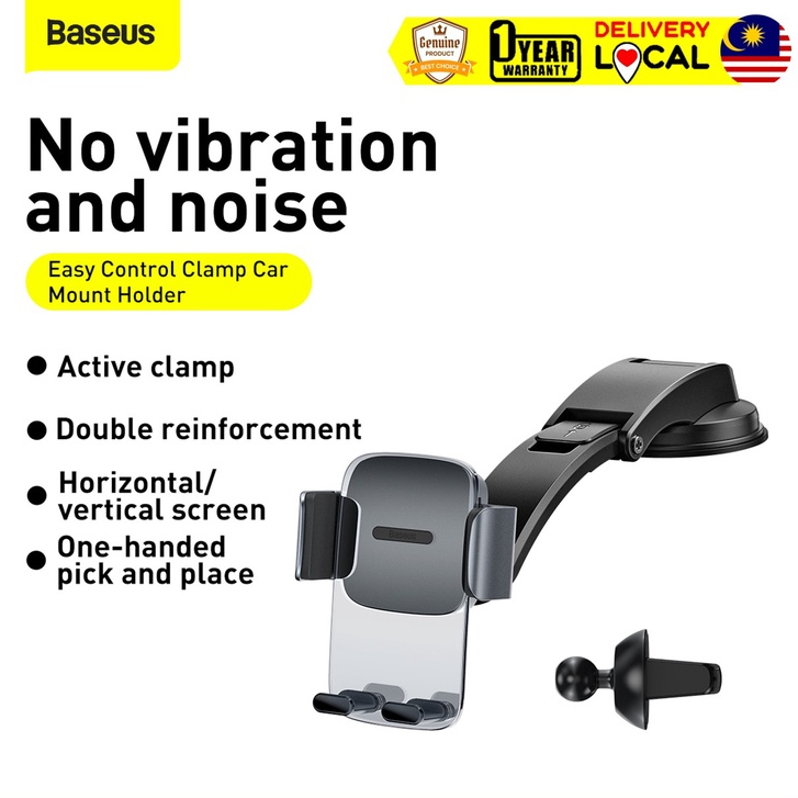 Original Baseus Easy Control Clamp Car Mount Holder (A Set) Shopee