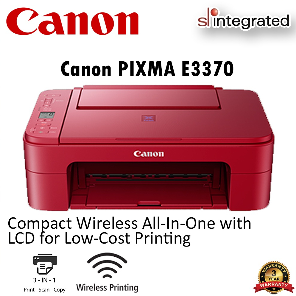 Canon Pixma E3370 Wireless All In One Printer Shopee Malaysia 