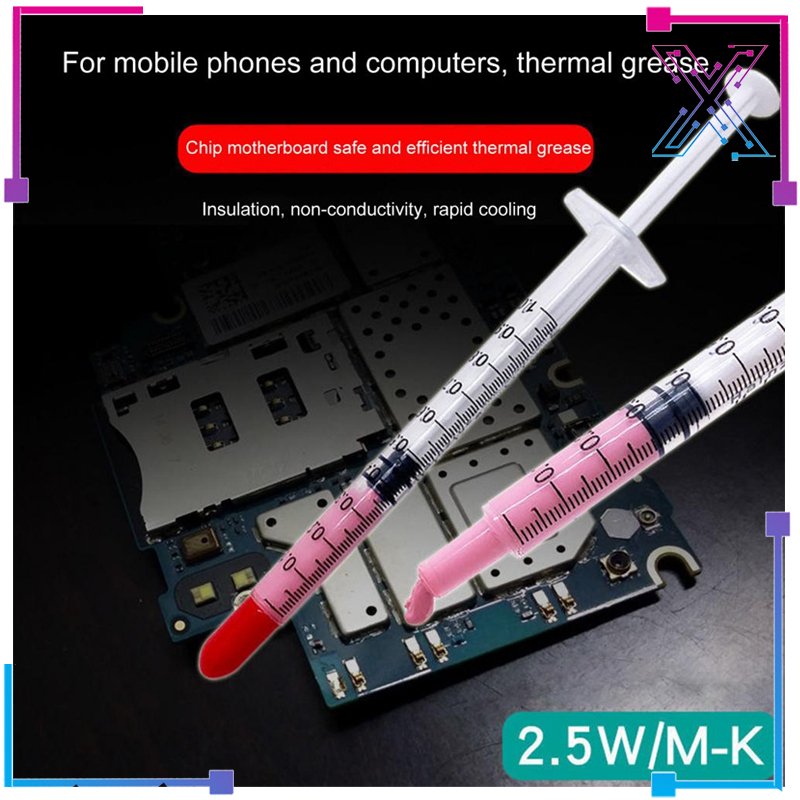 3-Pack High Performance Silver Thermal Paste Grease For CPU & GPU - Syringe Application