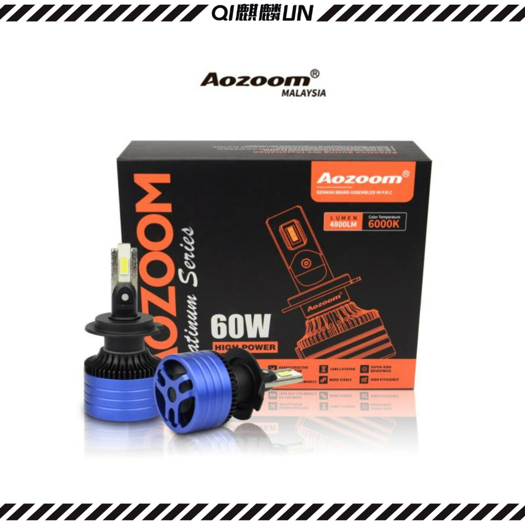 Aozoom LED Headlight Bulb ~ Platinum Series 60W ~ 6000K 4300K H1/H4/H7 ...