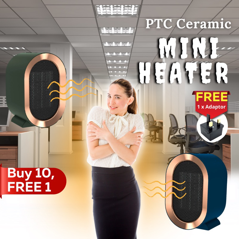 PTC Ceramic Mini Heater XH1201 / Air Heater / Office Heater / Desktop