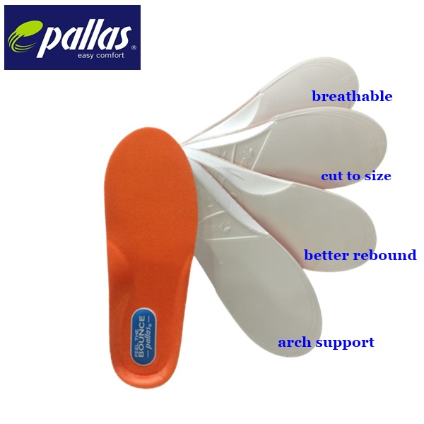 PALLAS Breathable Mesh Lining Shoe Insole/shoe pad or Kasut Insole ...