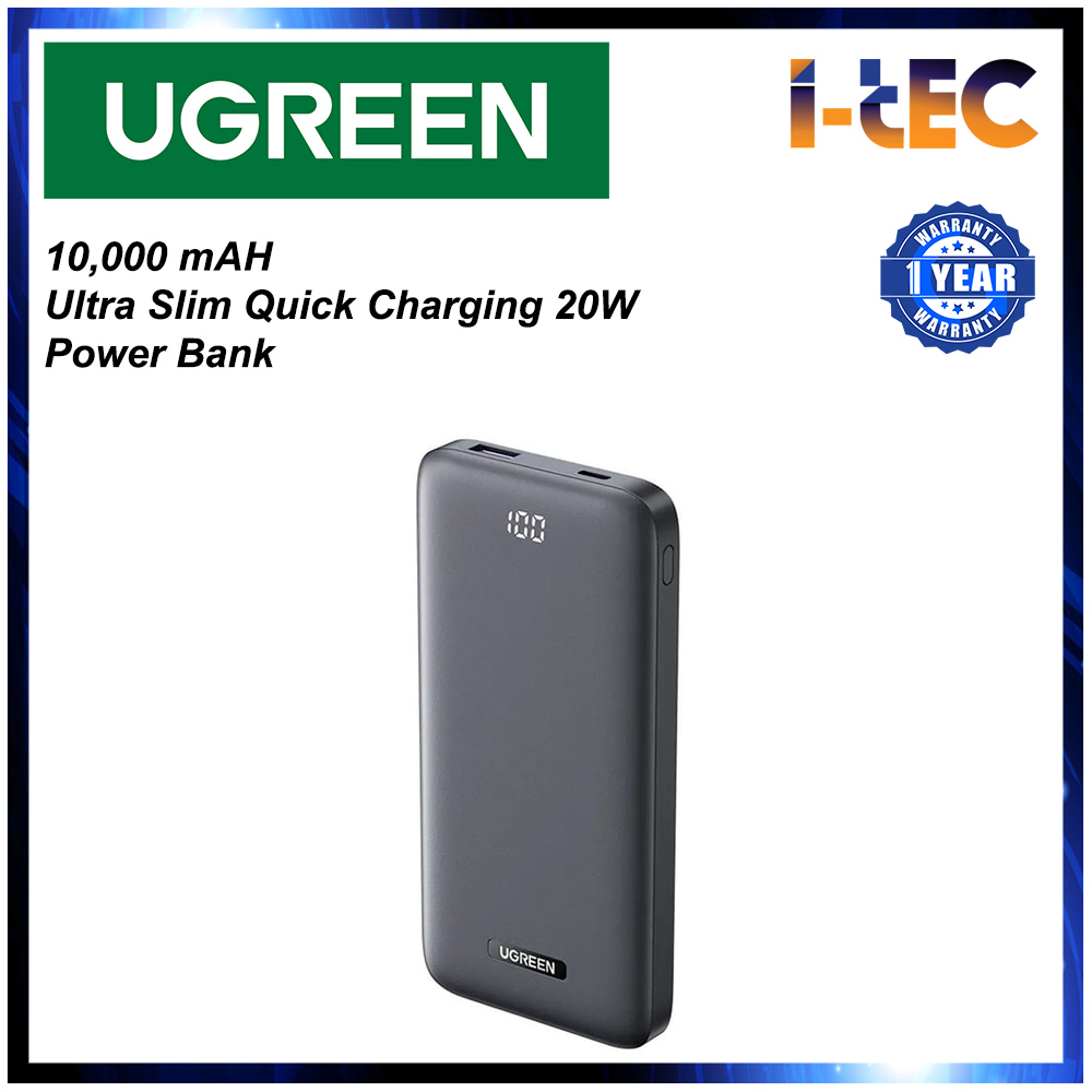 UGREEN 10,000mAh Ultra Slim Quick Charging 20W PowerBank (60689 ...