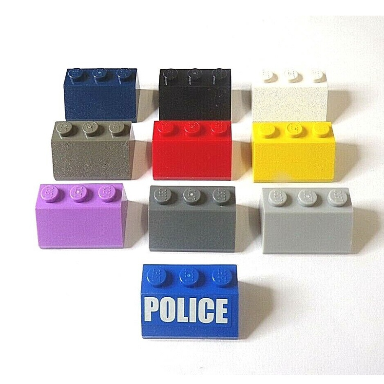 【ready Stock】genuine Lego Parts 3038 - 2x3 Brick Slope 45 - Various 