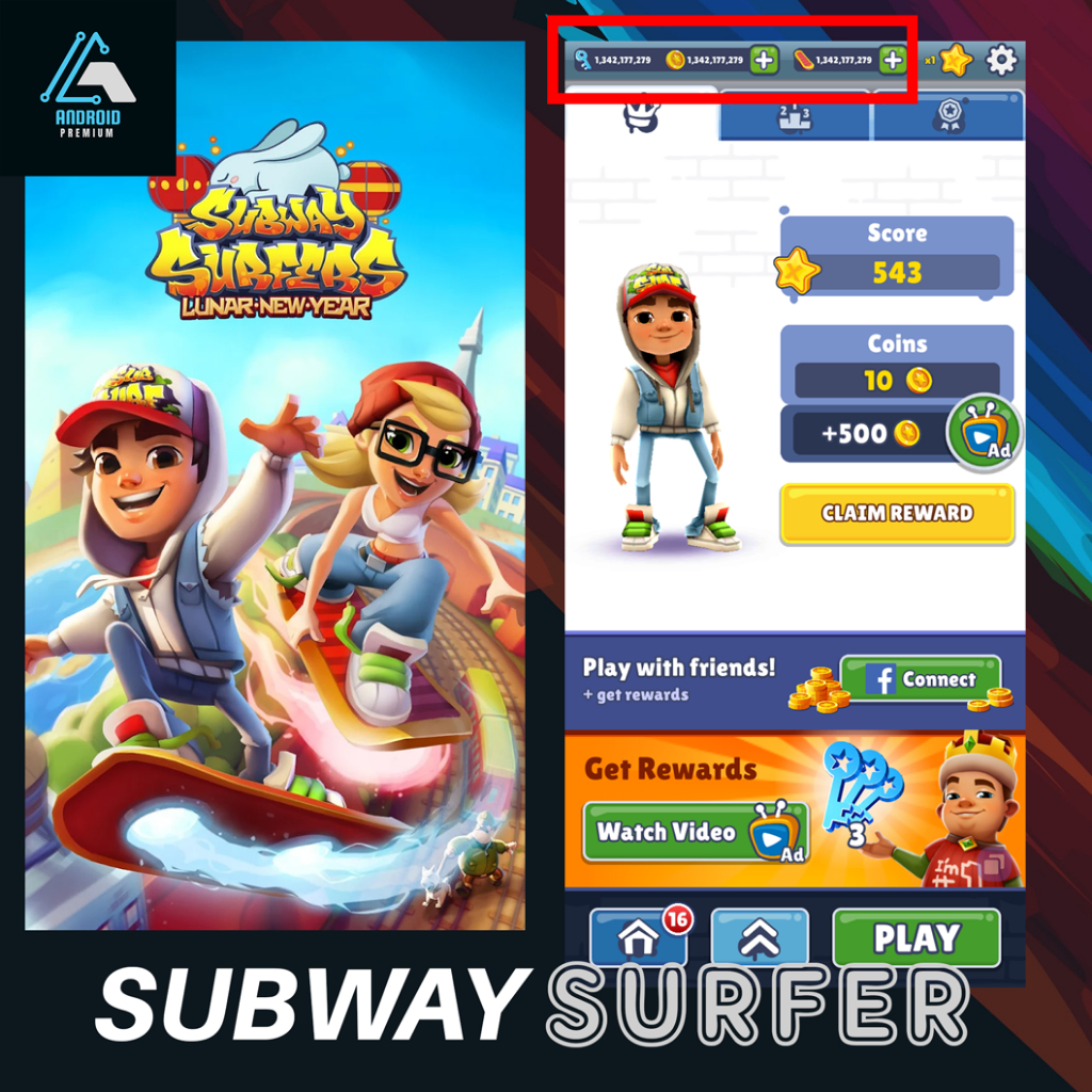 Subway Surfers Lunar New Year Unlimited MOD [AndroidPremium] Shopee