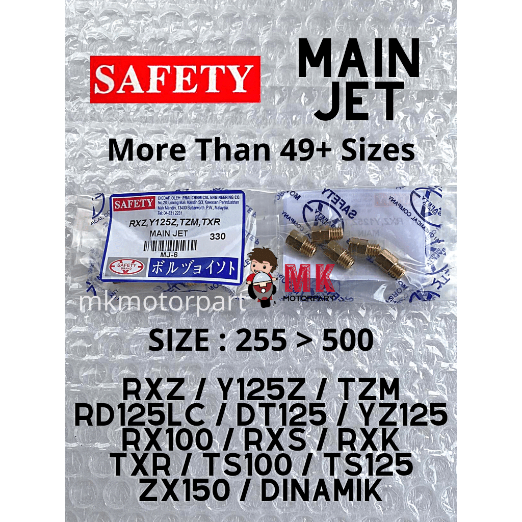 SAFETY MAIN JET RXZ TZM Y125 Y125z Y125zR RX100 RXS RXK DT125 YZ125 ...