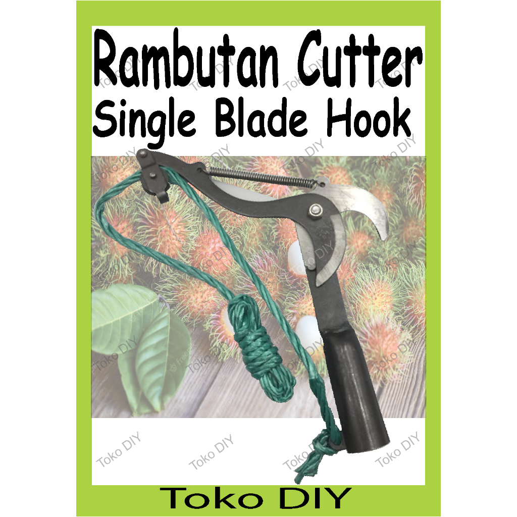 Single Blade Hook Black Rambutan Cutter Tree Pruner Trimmer Shear ...