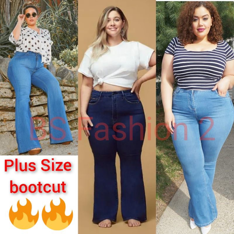 🔥Plus Size Bootcut 🔥High quality bootcut jeans🔥 | Shopee Malaysia