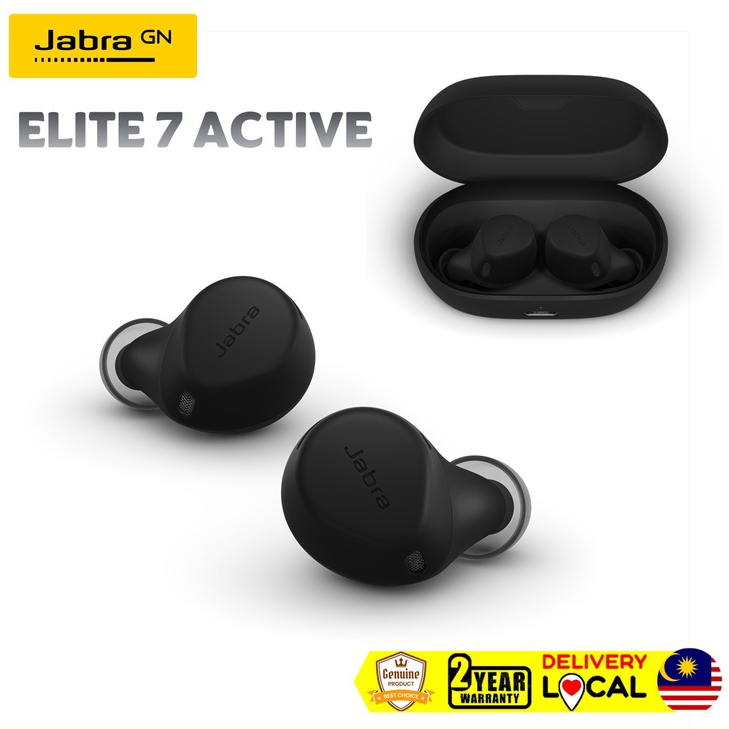 Original Jabra ELITE 7 Active True Wireless Earbuds 2 Years Jabra