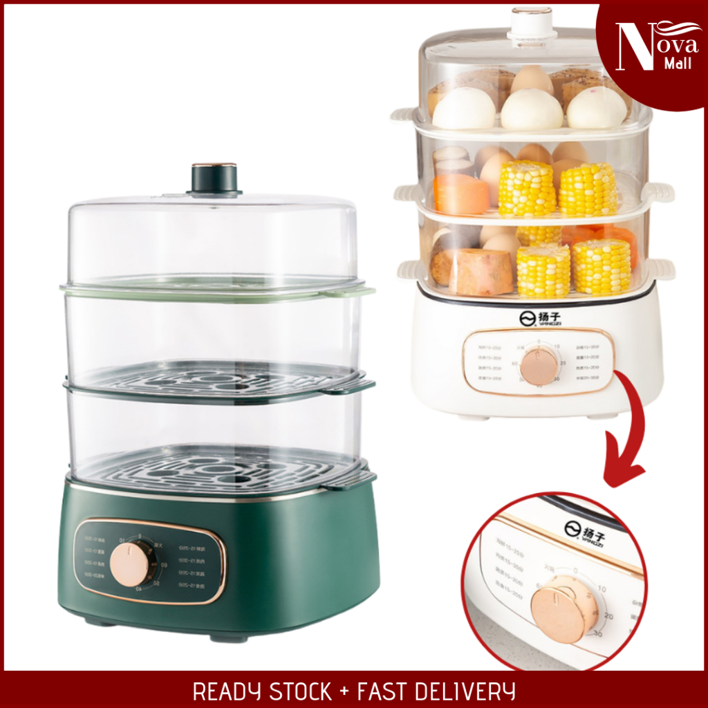 [ 3 LAYER ] 18L Electric Steamer Dim Sum Pau Cooker Kitchenware Kitchen