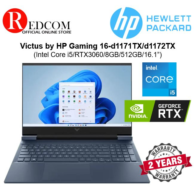 Hp Victus Gaming Laptop 16 D1171tx 16 D1172tx 161 Fhd I5 12500h 512gb Ssd 8gb Nvidia Rtx 1102