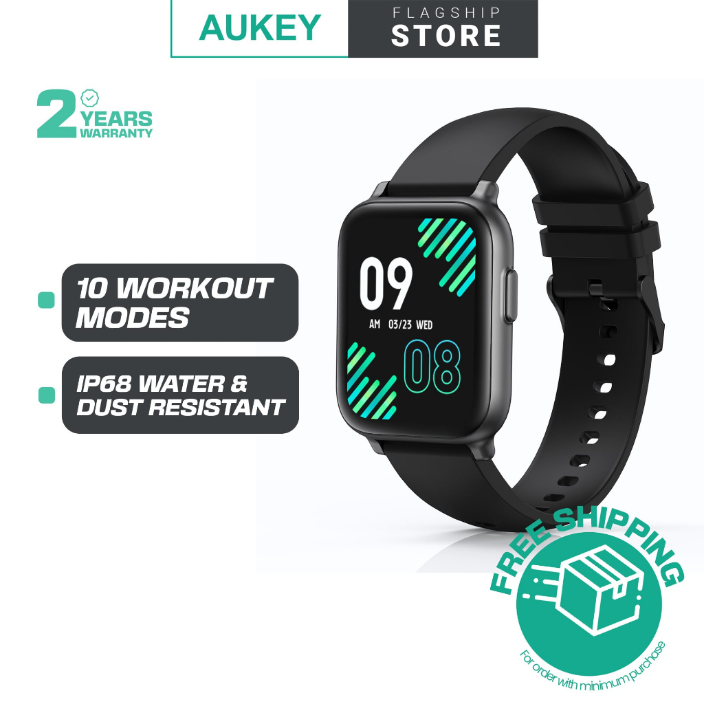 Aukey SW-1 Smartwatch Fitness Tracker with 10 Sport modes tracking ...