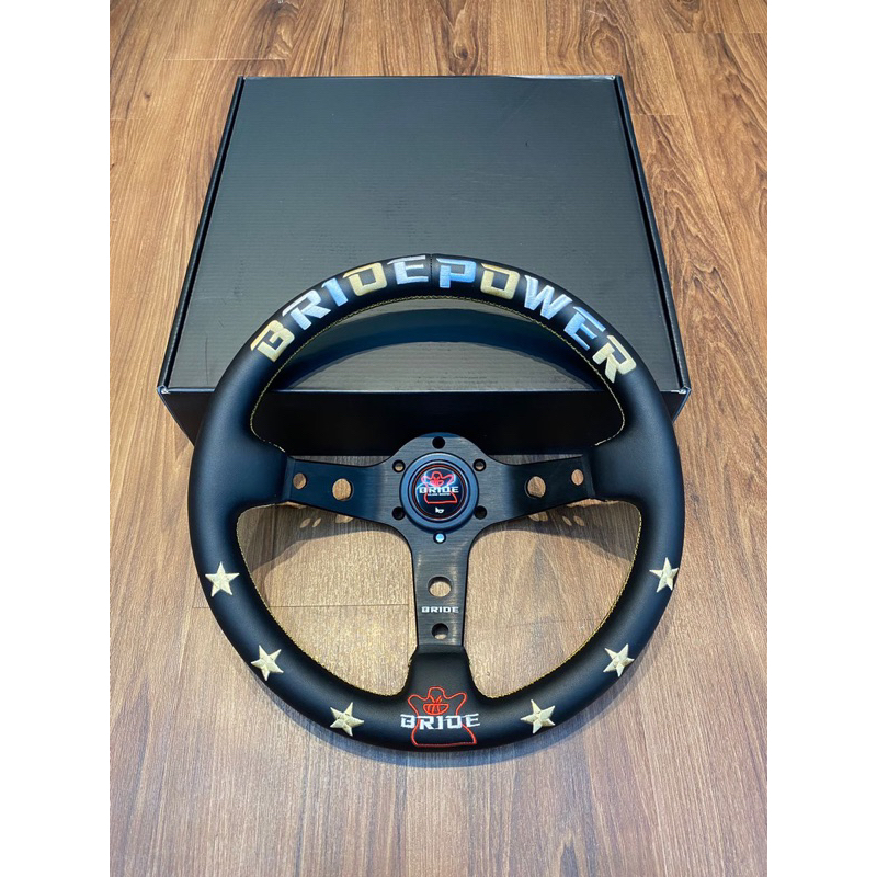 BRIDE STEERING WHEEL LEATHER 320MM DEEP STYLE JAPAN WORDING LIMITED ...