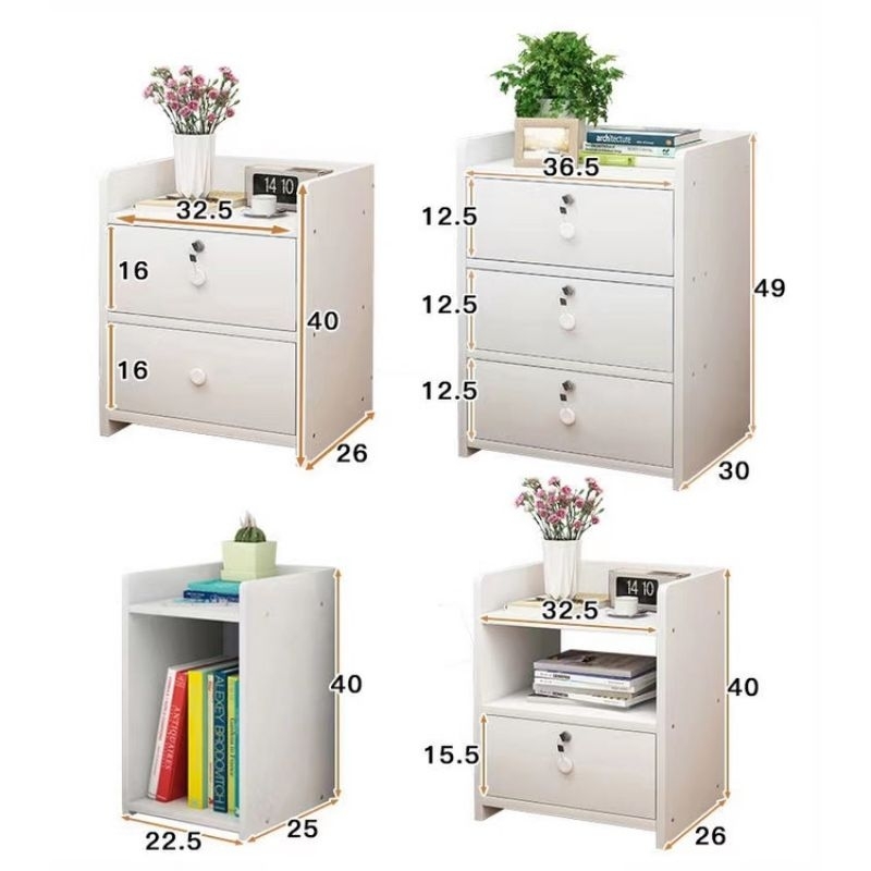 Beside Cabinet Bedroom Locker Bedroom Drawer Storage Mini Table ...