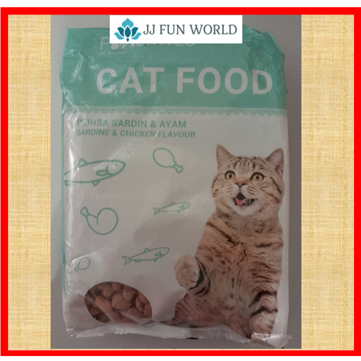Makanan Kucing Flavour Ikan Sardin dan Ayam (370gram) | Shopee Malaysia