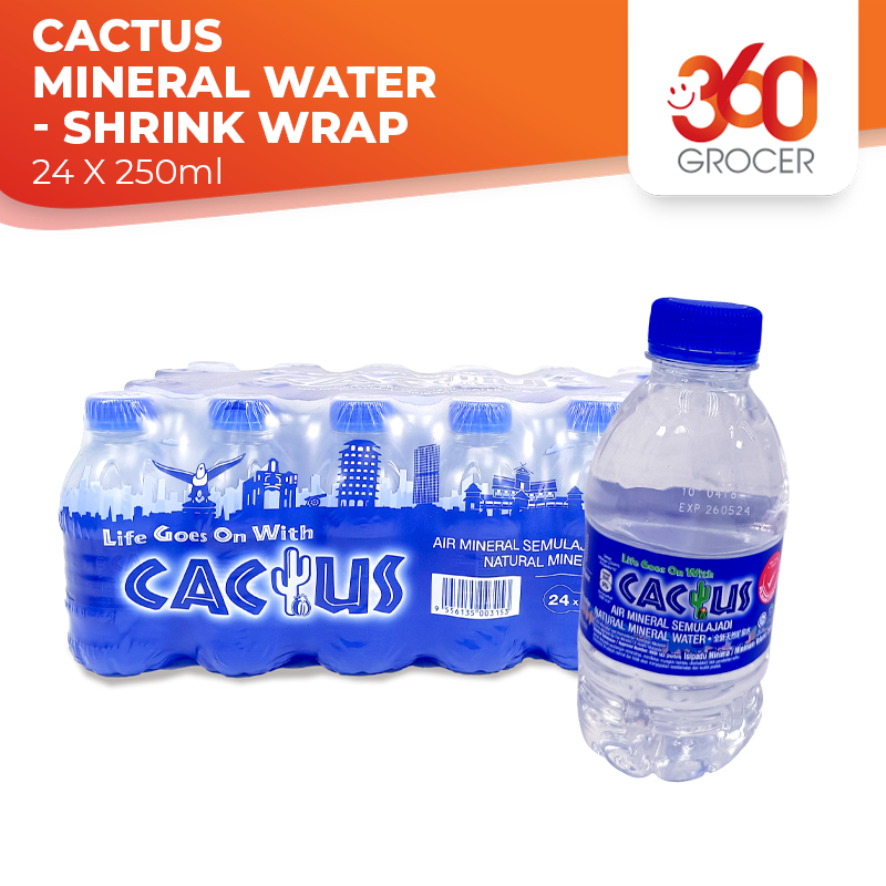 CACTUS MINERAL WATER - SHRINK PACK - 24 X 250ML | Shopee Malaysia