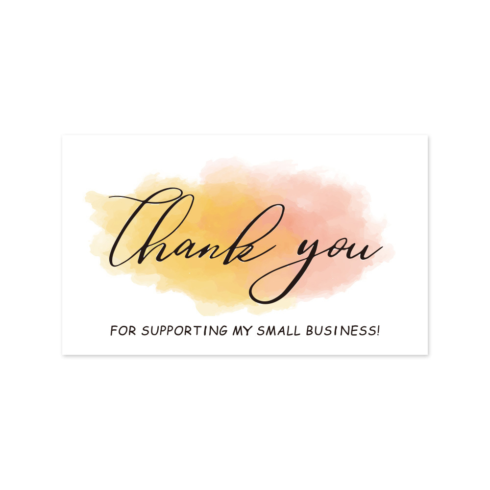 (30pcs) Thank you card / Business card / 5 stars rating card / Had ...