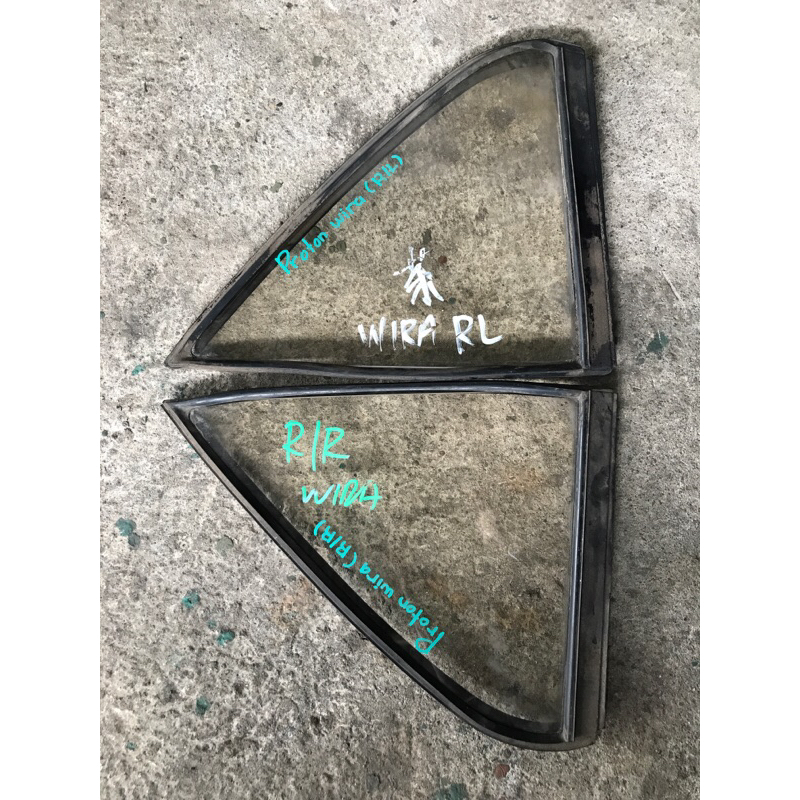 PROTON WIRA REAR TRIANGLE GLASS ( CROMAX ) Shopee Malaysia