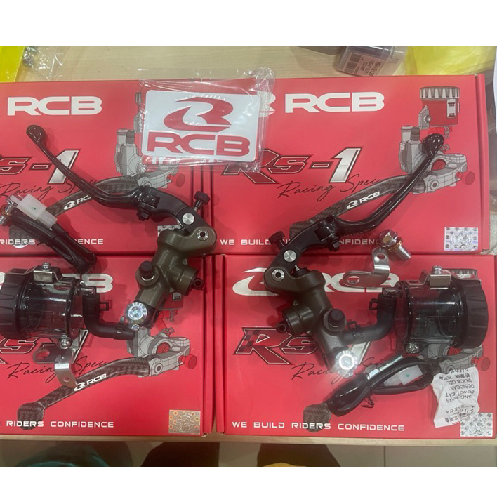 RCB RS-1 FORGED MASTER BRAKE PUMP 17MM (CARBON LEVER ) RIGHT /LEFT HAND ...