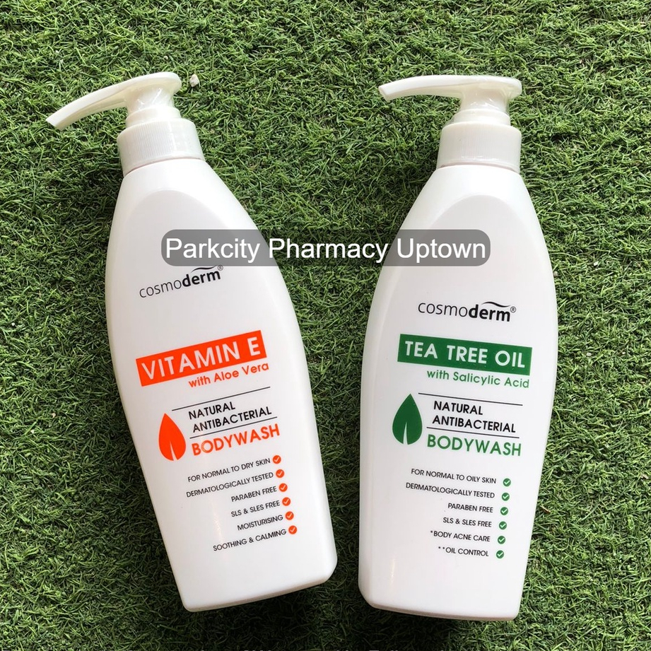 Cosmoderm Natural Antibacterial Body Wash 500ml(Tea Tree Oil&Salicylic