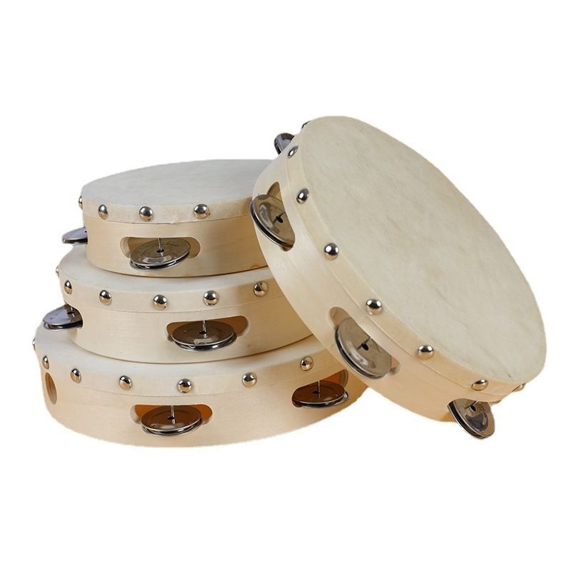Children's Dance Percussion Tambourine Skin/ Tambolin Berkulit