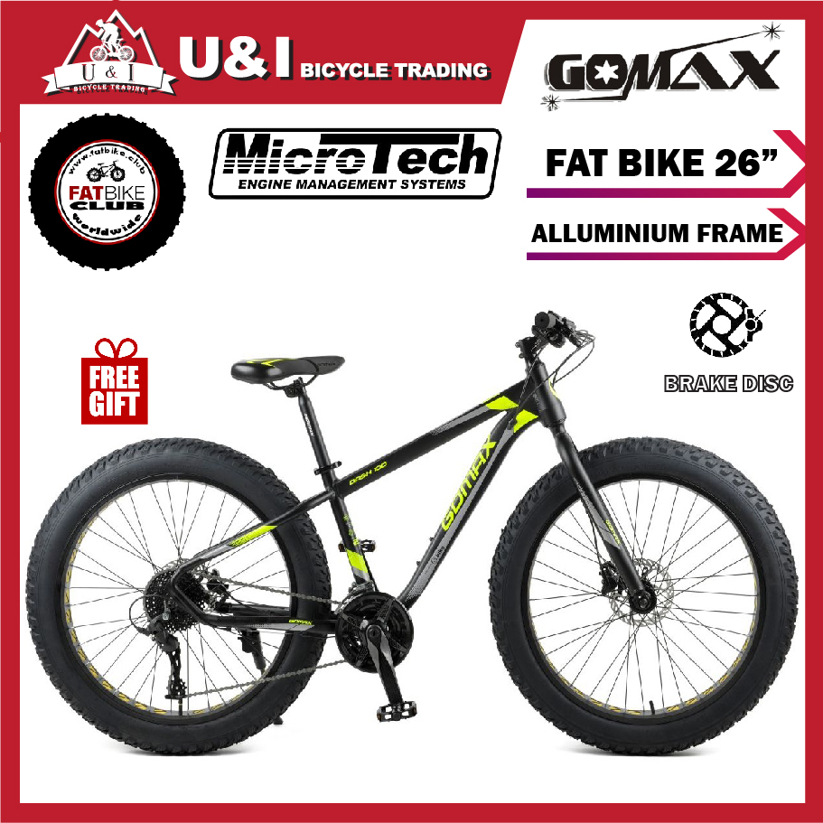 GOMAX DASH 100 27 SPEED HYDRAULIC DISC BRAKE 26 FAT BIKE 2678 COME WITH FREE GIFT