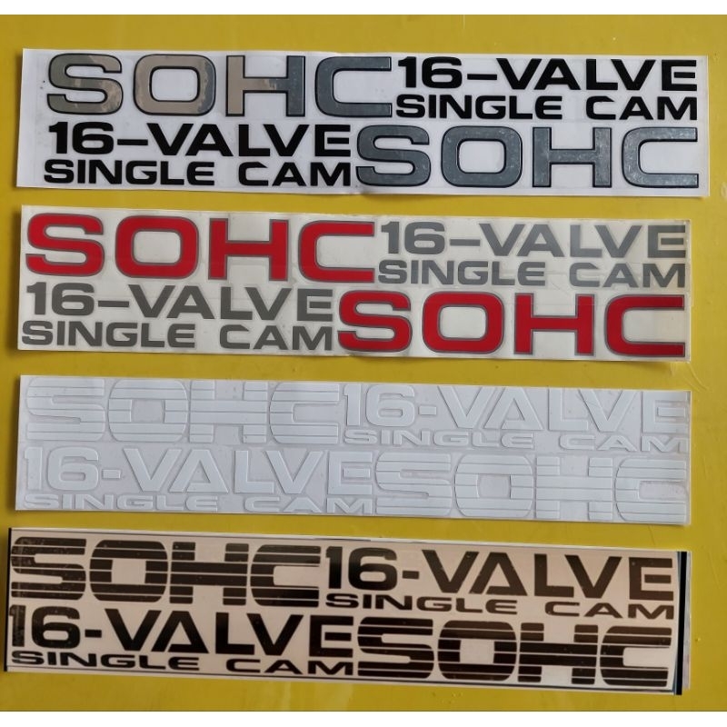 Sticker SOHC 16V cutting std | Shopee Malaysia