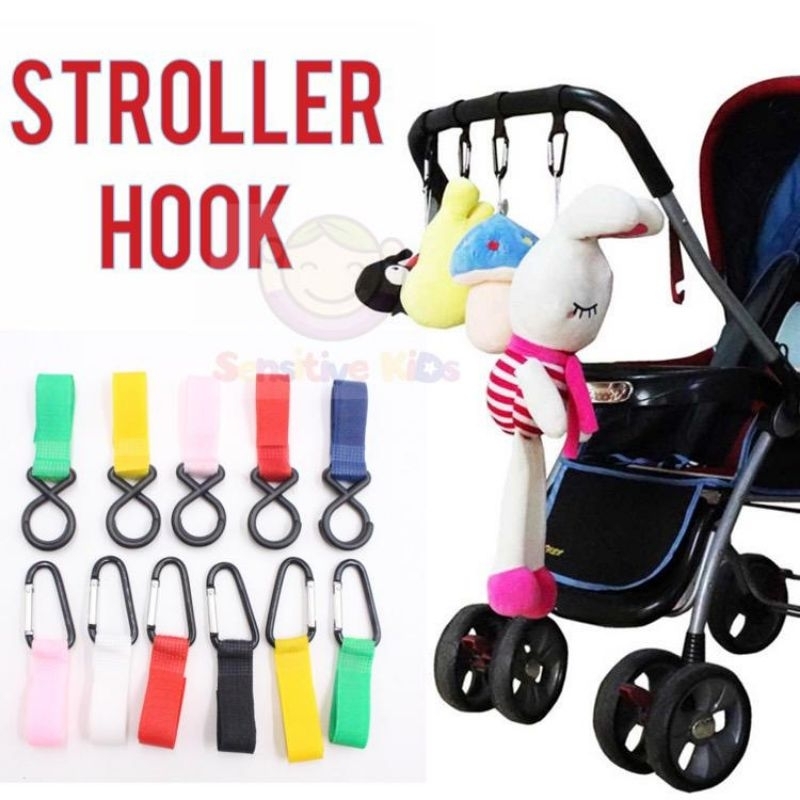 Universal Double Hooks for Stroller