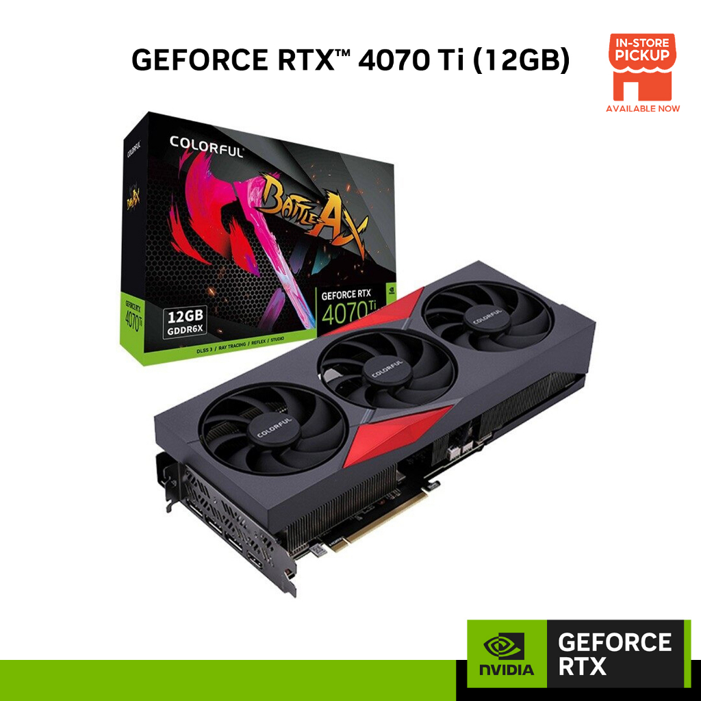 NVIDIA® Graphic Card COLORFUL - GeForce RTX™ 4070 Ti NB EX-V (12G ...