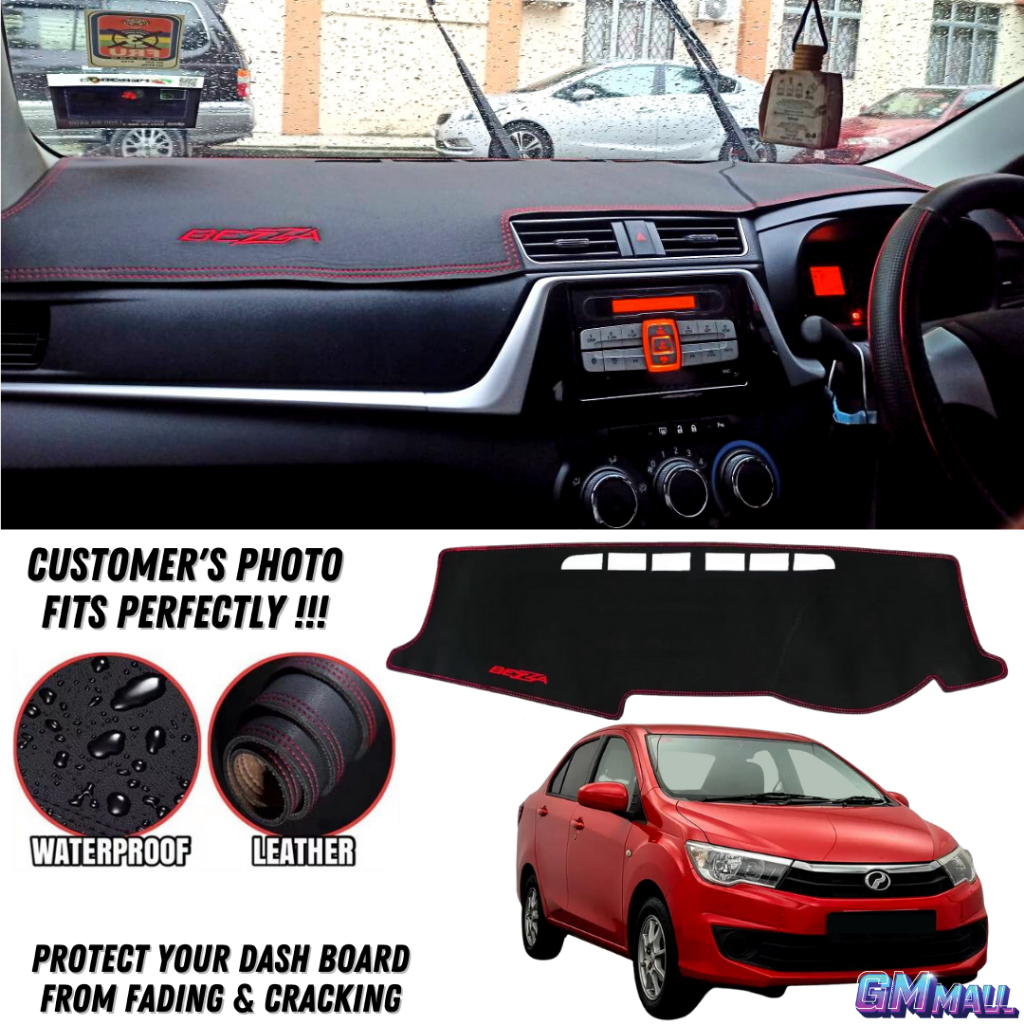 PERODUA BEZZA LEATHER DASHBOARD COVER Dashmat Protector karpet bezza