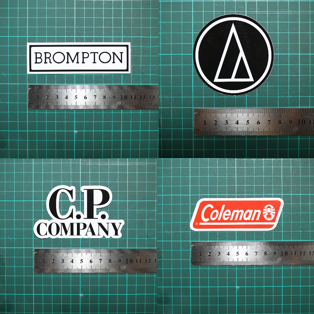 Sticker ( Brompton, AudioTechnica, CP Company, Coleman ) | Shopee Malaysia