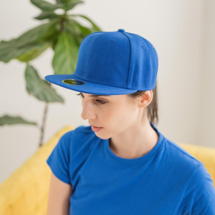 Topi Snapback T Topi Snapback Plain Cap Adult Rightway H5 White