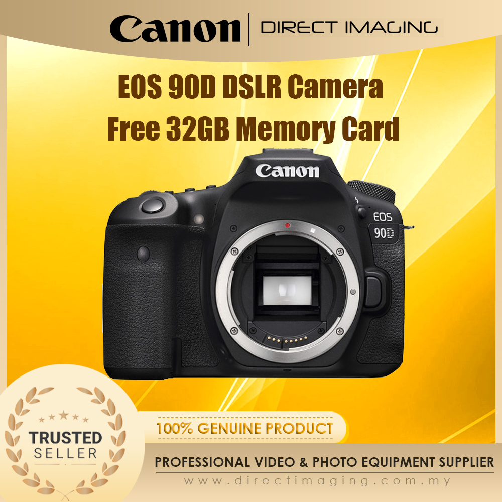 Canon EOS 90D DSLR Camera Free 32GB Memory Card Shopee Malaysia