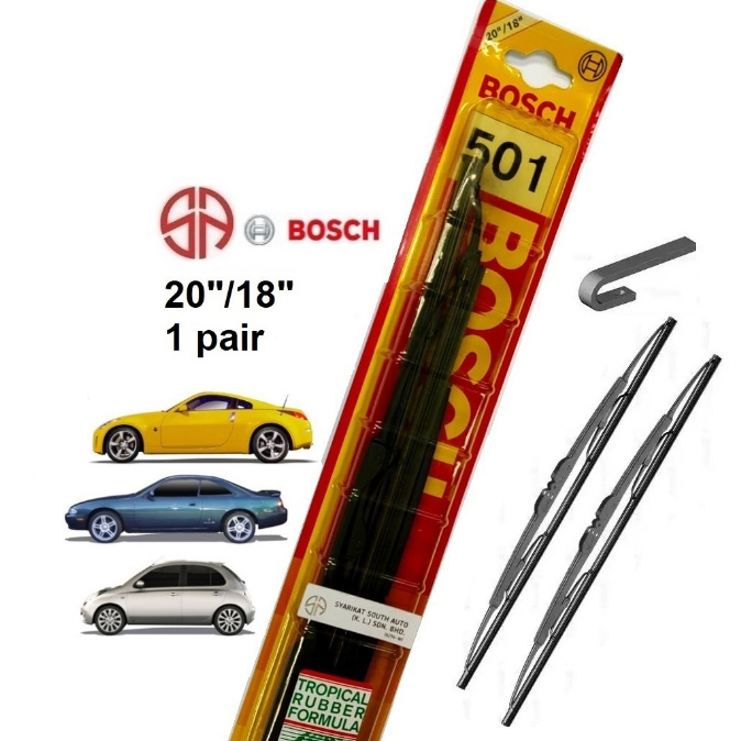 Bosch Wiper Blade 20”/18” Nissan 350Z Silvia 200SX S14 Cefiro A31