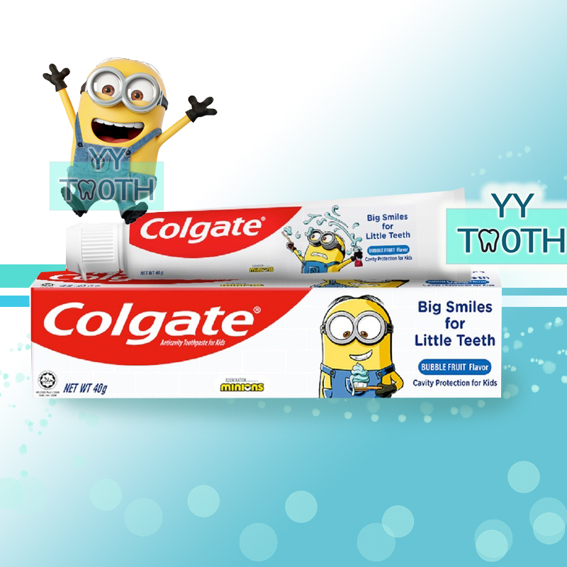 D13C Colgate kids minion toothpaste 40g (600 ppm fluoride) UBAT GIGI ...