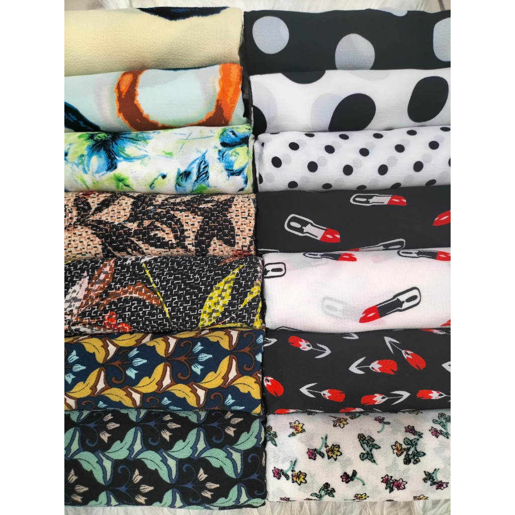 shawl bubble printed