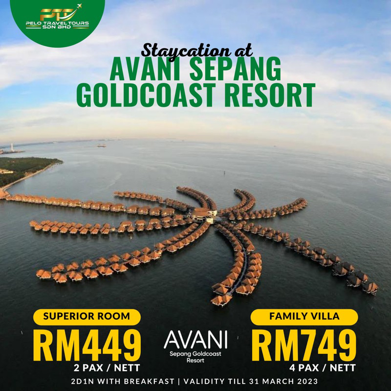 Avani Sepang Goldcoast Resort 2D1N Superior Room Readystock E Voucher ...